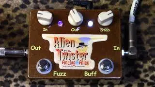 Аналоговая педаль Alien ALIEN TWISTER fuzz of bliss, демо с Les Paul