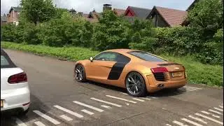 Audi R8 V8 Capristo exhaust sound, Engine sound, great