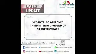 #Vedanta #Dividend #Declaration #equity#investment #metals #Stock #BSE #NSE #trading #Investrade