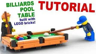 How To Build A LEGO Billiards Pool Table Tutorial