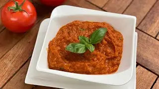 Selbstgemachte Pizza Sauce Rezept aus frischen Tomaten Schnell einfach und lecker