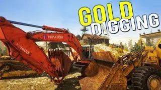 Our NEW GOLD DIGGING COMPANY! Making Money Panning for Gold! - Gold Rush Full Release Gameplay