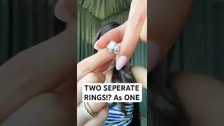 Two Stone Ring; Cool Girl Certified #engagementring #toietmoi