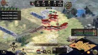 Mamelouk / trébuchet en escarmouche contre 2 IA difficile ! Age of Empires II: Definitive Edition