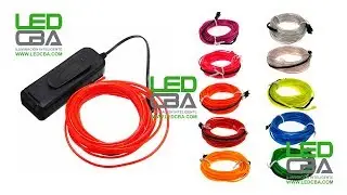 HILO ELECTROLUMINISCENTE LUMINOSO EL WIRE NEON 5 METROS LEDCBA