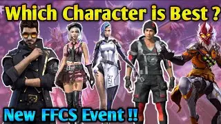 Which character is best in ffcs event | konsa character le |  Garena free fire