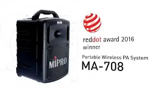 reddot award 2016 winner - MA-708 Portable Wireless PA System
