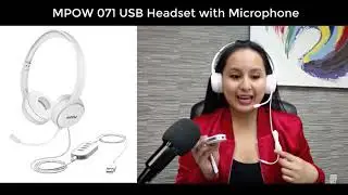 MPOW 071 USB Headset with Mic Test // Unboxing // Review 🎧🎧🎧