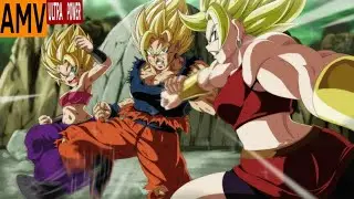 Goku vs Caulifla e Kale |AMV| - Skillet - Whispers In The Dark