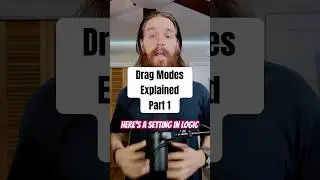 How drag modes affect region editing in Logic Pro 1/2 #musicproducer #logicprox