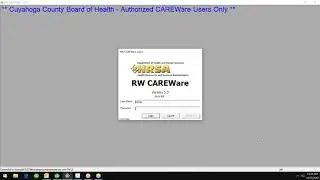 CCBH CAREWare 101 Webinar Training October 2018