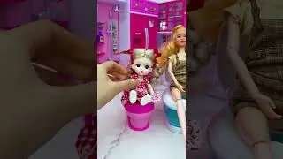 Satisfying With Unboxing Barbie Princess Toilet Toys, ASMR Video #shorts