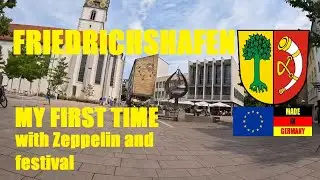 ASMR Bike | Streets of Friedrichshafen 4K 2025 07 06 Sunday My first time Intercultural Festival