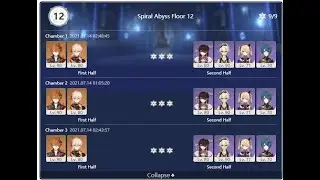Childe+Kazuha first half and 4TF Bennett second half