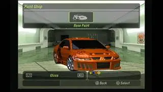 NFS Underground 2 Beta PS2 Demo Map Exploration Debug Personalization + EasyCap Test