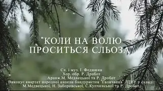 Коли на волю проситься сльоза — І. Федишин | Виконує квартет капели бандуристок «Галичанка»