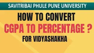 How to Convert CGPA to Percentage for Pune University? | New Circular |SalimKTutorials