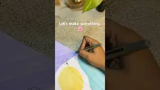 Easy and attractive drawing 🌸 easy acrylic painting tutorial | #easypaintingtutorial #shorts #short