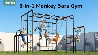 Hapfan 5-in-1 Monkey Bars Gym Assembly Video