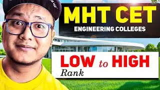 MHT CET Engineering Colleges 🔥 Low to High Rank Explained!