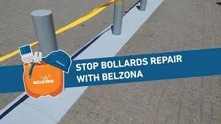 Stop Bollards Repair with Belzona