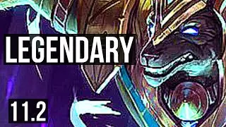 NASUS vs TEEMO (TOP) | Rank 3 Nasus, 11/2/5, Legendary | NA Master | v11.2