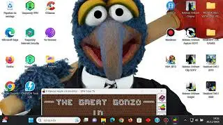The Great Gonzo In Word Rider - Apple II - Apple Win 1.30.15.0 Emulator - Test Windows 11