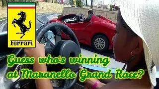 GUESS WHO IS THE WINNER AT MARANELLO GRAND RACE - FUN RIDES HERE AT FERRARI LAND SALOU BARCELONA