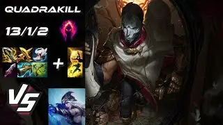 BOTTOM Jhin vs Ashe [QUADRAKILL] - EU Grandmaster Patch 14.24