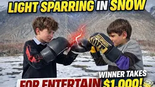 Light boxing Sparring in Snow | WINNER TAKES ONE Thousands Reward | mrBk 