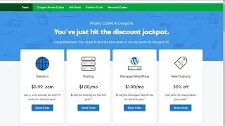 GODADDY PROMO CODE $0.99 🤑 NEW .COM DOMAIN 2019