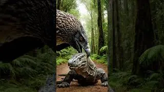 An eagle vs. a Komodo dragon! 🤯🦅🐊 #Eagle #KomodoDragon #WildLife #CGI #Viral