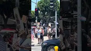 July 4th - Free America Protest in  Los Feliz  (Part 04)