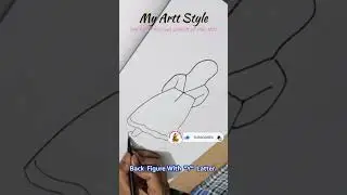 Back Figure with  'Y'  Lattter #shots #ytshorts #howtodraw