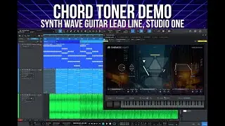 ChordToner Demo -- Guitar Lead Line in SynthWave Song