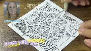 Storytelling Through Zentangle: A Visual Journey. Shortened.  325 Pattern / Zentangle art