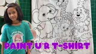 DIY T-Shirt Print | Acrylic Fabric Colour | Easy Step-by-step Tutorial 🌈✨
