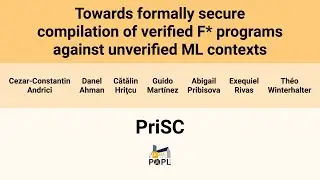 [PriSC'26] Towards formally secure compilation of verified F* programs against unverified ML(&hellip;)