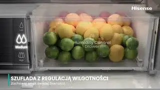 Lodówka do obudowy z szufladą próżniową – Hisense RQ768N4GBE