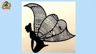 Butterfly Mandala Art | Mandala Art Butterfly | Butterfly with Mandala Art
