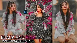 How to edit | BLACK AND PINK lightroom presets | Lr lightroom mobile preset | 4k Ultra quality