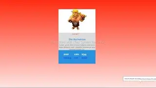 Create Beautiful Clash Of Clans Barbarian King Card Using HTML & CSS Step By Step