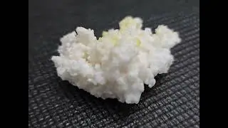 Boltwoodite on Gypsum Matrix - China