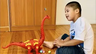🔴Electronic WALKING DINOSAUR with Laying Egg ~ Brachiosaurus
