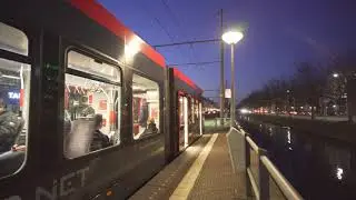 Netherlands, Den Haag, tram 9 ride from Malieveld to Dr. kuyperstraat