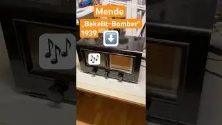 📻R&ouml;hrenradio Mende &bdquo;Bakelit-Bomber&ldquo; 1939