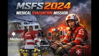 MSFS 2024 Medical Evacuation Mission | Realistic Medevac Flight Simulation #MSFS2024