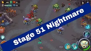 World 2 Level 51 Nightmare King of Defense TD | Stage 51 King of Defense TD | 3 Stars