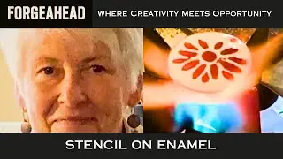 Stencil Techniques on Enamel Jewelry | Educational Studio Demo