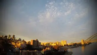Golden Hour, timelapse in Sydney Milson Point, Australia